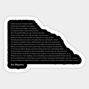 Joe Dispenza Quotes Sticker